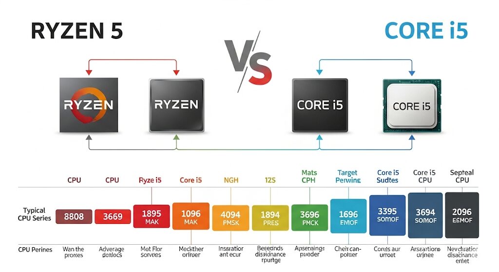 Ryzen 5とCore i5どっちがいいか価格で比較