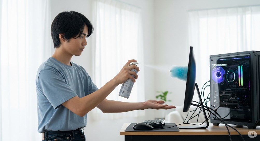 エアダスターの正しい使い方とコツ