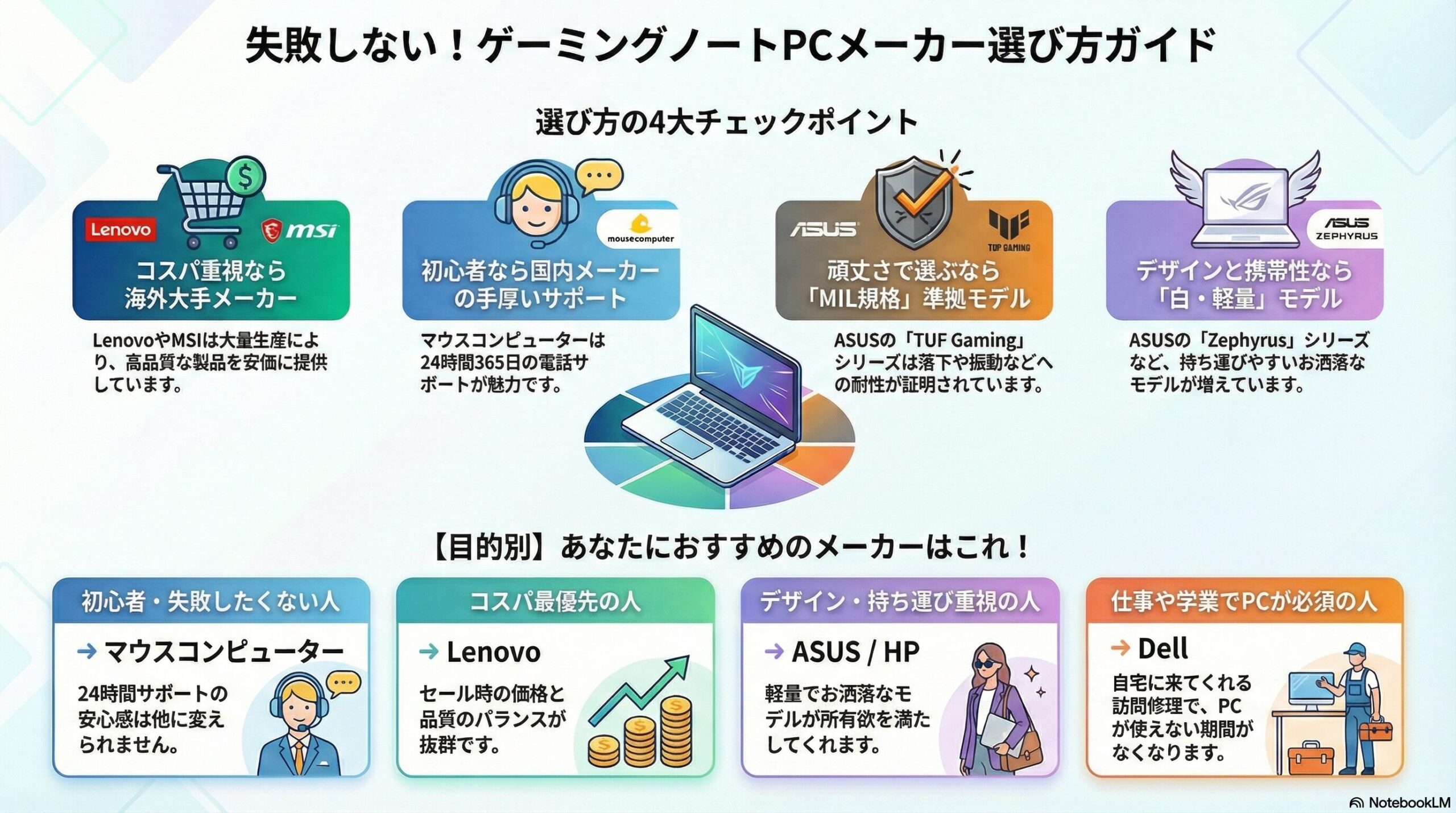 ゲーミングノートPCおすすめメーカー！2026年比較と選び方